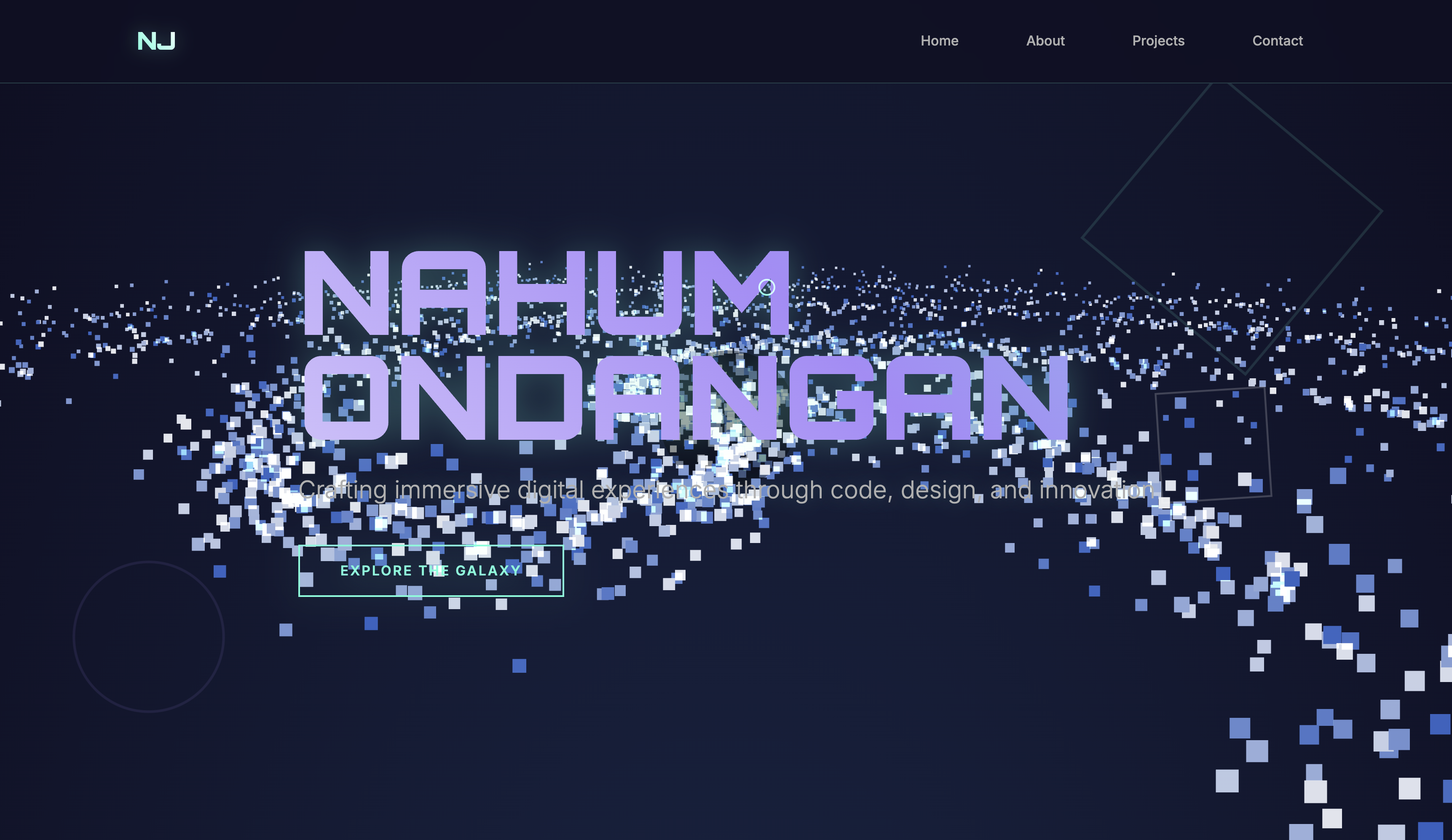 Portfolio - Galaxy Theme